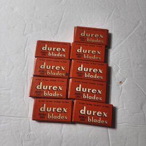 10 - 5 pack DUREX BLADES Double Edge Shaving NOS New Vintage